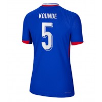 Francúzsko Jules Kounde #5 Domáci Ženy futbalový dres ME 2024 Krátky Rukáv